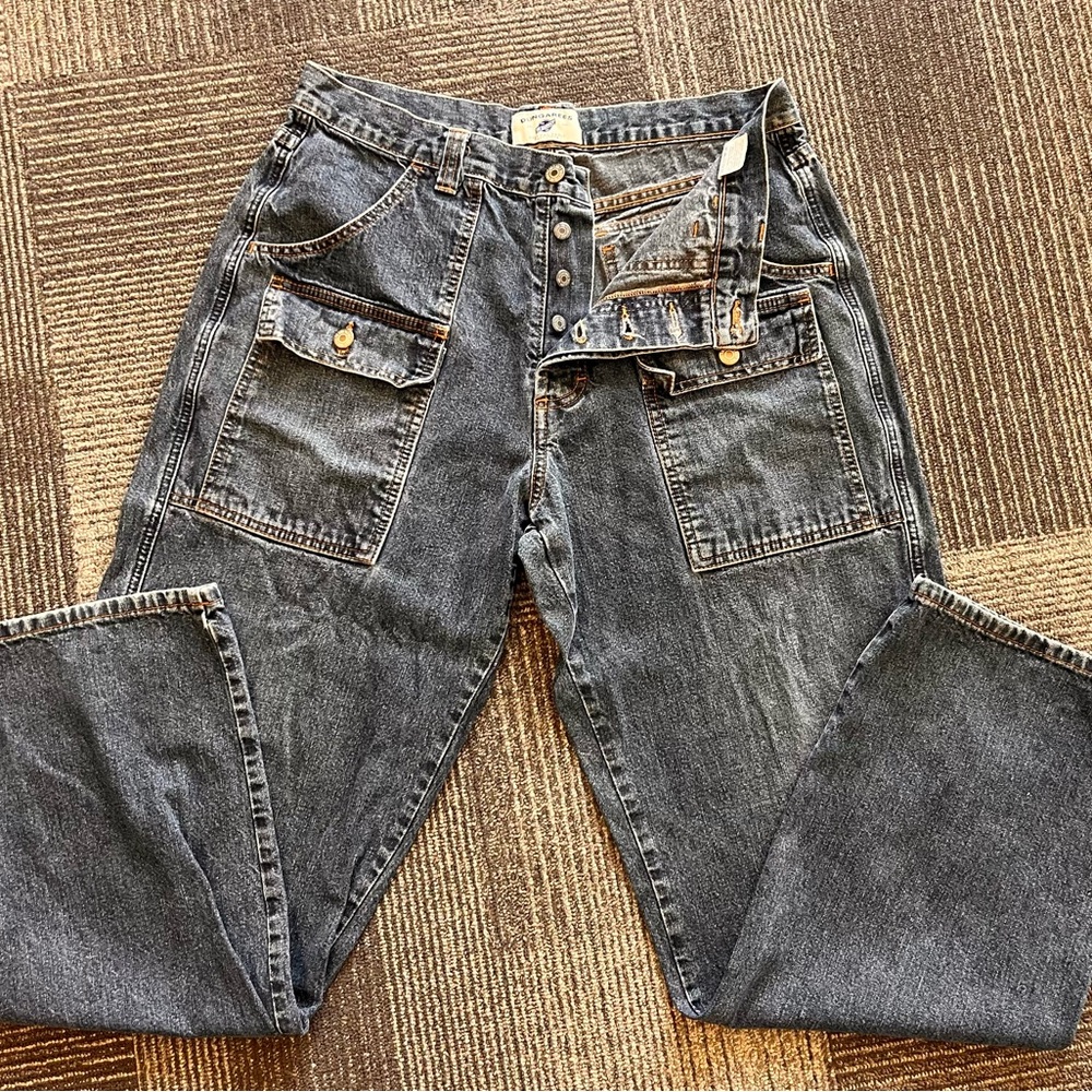 American Eagle Dungarees Wide Leg Jeans | W32 L32 | Vintage Utility Style